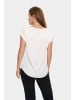 SAINT TROPEZ Kurzarm-Bluse BrianaSZ Gerade Passform in Ice