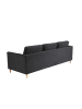 ebuy24 Sofa Marino Schwarz 216 x 84 cm