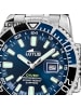 Lotus Chronograph-Armbanduhr Lotus Classic silber,  blau extra groß (ca. 46,3mm)