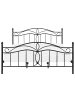 Beliani Doppelbett ANTLIA in Schwarz - (W) 188 x (H) 108 x (L) 209 cm