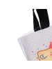 Mr. & Mrs. Panda Strandtasche Toast Party mit Spruch in Grau Pastell