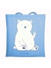 Mr. & Mrs. Panda Stoffbeutel Eisbär Faul ohne Spruch in Sky Blue