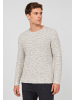 Eight2Nine Klassischer Pullover Gestrickt Rundhals Langarm in Beige-3