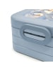 Mr. & Mrs. Panda Vesperbox Pinguine Kuscheln Design mit Spruch in Blau Pastell