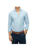 Superdry Hemd Langarm Vacation Linen Blau