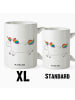 Mr. & Mrs. Panda Jumbo Tasse Einhorn Happy ohne Spruch in Weiß