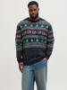 JACK & JONES PLUS Strickpullover in Sky Captain