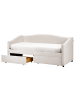 Beliani 2-tlg Einzelbett VITTEL in Beige