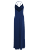Vera Mont Abendkleid mit Wasserfallausschnitt in Festival Blue
