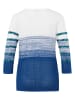 GOLDNER Leichter Pullover mit tollem Ringelmuster in royalblau / gemustert