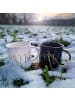 Intirilife Kaffeetasse 300 ml Teetasse Geschenk Hochzeit in Schwarz - Aufschrift Mr.