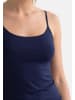 Conta Spaghetti Top Modal in Schwarz / blau