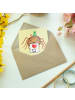Mr. & Mrs. Panda Grußkarte Spinne Agathe Brief mit Spruch in Gelb Pastell