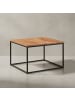 KADIMA DESIGN Couchtisch 60x60x41 cm Massivholz Metall Sofatisch Wohnzimmertisch