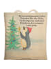 Mr. & Mrs. Panda Umhängetasche Pinguin Weihnachtsbaum Design mit... in Weiß