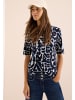 Cecil Cupro Touch Print-Shirt in Blau