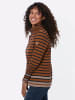 WITT WEIDEN Ringelshirt in cognac-schwarz-geringelt