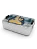 Mr. & Mrs. Panda Bentobox Pinguin umarmen Design ohne Spruch in Weiß