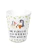 Mr. & Mrs. Panda Blumenkübel Pinguin Opa Blumen pflanzen mit Spruch in Weiß