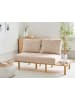 Beliani 2-Sitzer Sofa SALO in Beige/Braun - (W) 155 x (H) 74 x (L) 104 cm