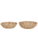 Beliani 2er-Set Dekoschale DALAT in Beige/Naturfarben