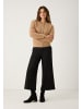 More & More verkürzte Stretch-Hose, weit in black