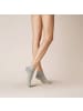 Kunert Sneakersocken Liz antirutsch in Lichtgrau