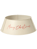 Beliani Weihnachtsbaumkragen IMATRA in Beige/Rot - (W) 65 x (H) 25 x (L) 65 cm