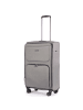 Stratic Bendigo Light + 4 Rollen Trolley 72 cm mit Dehnfalte silver
