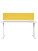 Beliani Schreibtischtrennwand WALLY in Gelb - (W) 160 x (H) 40 x (L) 2 cm