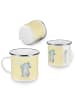 Mr. & Mrs. Panda Camping Emaille Tasse Elefant Seifenblasen ohne... in Gelb Pastell