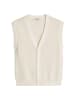 Marc O'Polo DENIM DfC Ärmellose Strickjacke relaxed in Creamy White