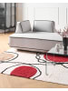 Beliani Kurzflor BOLAT in Beige/Rot/Braun - (W) 140 x (H) 0.9 x (L) 200 cm