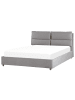 Beliani 2-tlg Doppelbett BATILLY in Grau