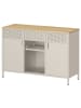 SONGMICS Aktenschrank Bravon in Beige-Eichenfarbe - (B)110 x (H)76 x (T)40 cm
