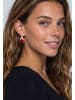 gaya Women Earrings in Rose Gold Red
