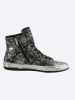 Andrea Conti Sneaker in schwarz-silberfarben