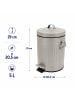 relaxdays Kosmetikeimer in Grau - 5 Liter