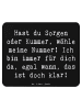 Mr. & Mrs. Panda Mousepad Spruch Trost Nummer mit Spruch in Schwarz