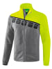 erima 5-C Jacke mit abnehmbaren Aermeln in grau melange/lime pop/schwarz