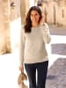 WITT WEIDEN Baumwoll-Pullover in sand-meliert