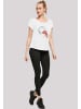 F4NT4STIC Long Cut T-Shirt Disney Arielle die Meerjungfrau Born To Dream in weiß