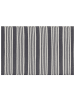 Beliani Outdoorteppich DELHI in Schwarz/Grau - (W) 120 x (H) 0.5 x (L) 180 cm