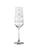 Mr. & Mrs. Panda Champagnerglas Einhorn Vegan mit Spruch in Transparent