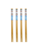 Blond Amsterdam 4er-Set Essstäbchen Sushi Blaue Streifen in Bunt - 24cm