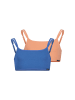 Skiny Bustier 2er Pack in Blau/Orange