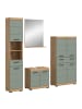 ebuy24 Badmöbelset Scout (4-teilig) Staubgrün 186 x 34 cm