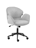 Beliani Bürostuhl BELMAR in Grau/Schwarz - (W) 63 x (H) 83 x (L) 70 cm