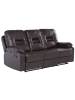 Beliani 3-Sitzer Sofa BERGEN in Braun - (W) 204 x (H) 101 x (L) 73 cm