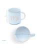 Intirilife Kaffeetasse 300 ml Teetasse Geschenk Hochzeit in Weiß - Aufschrift Mrs.